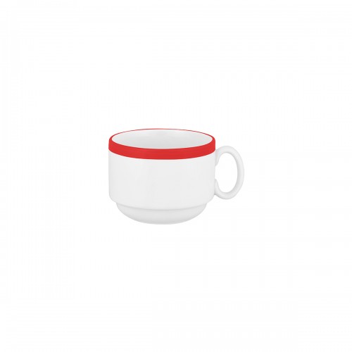 STACKABLE TEACUP WITH OPEN HANDLE