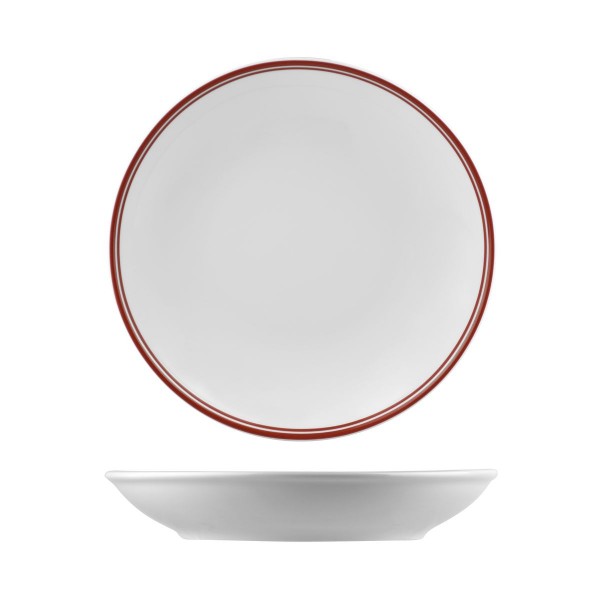 NANO CRU RED RIM ROUND COUPE BOWL