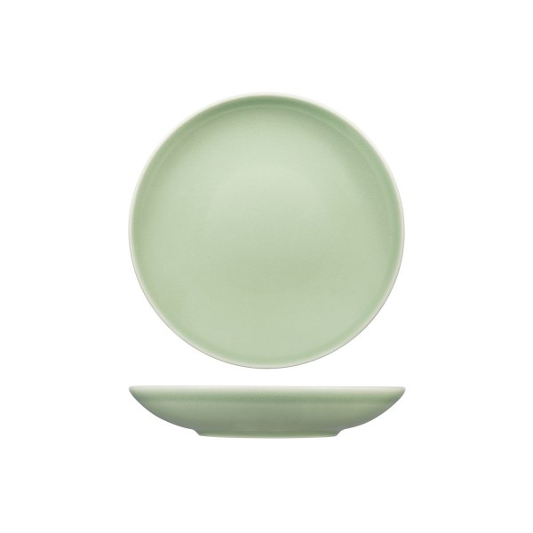 VINTAGE GREEN ROUND COUPE BOWL